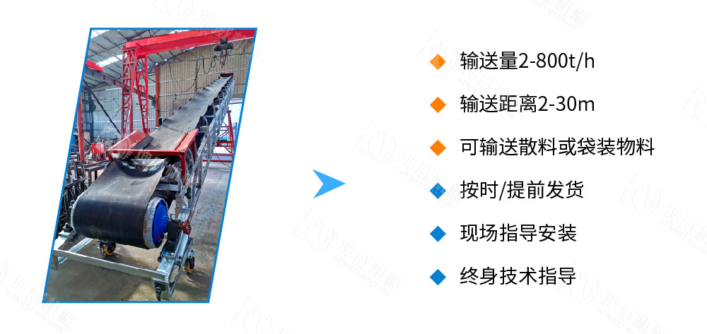 移動式皮帶輸送機優勢特點